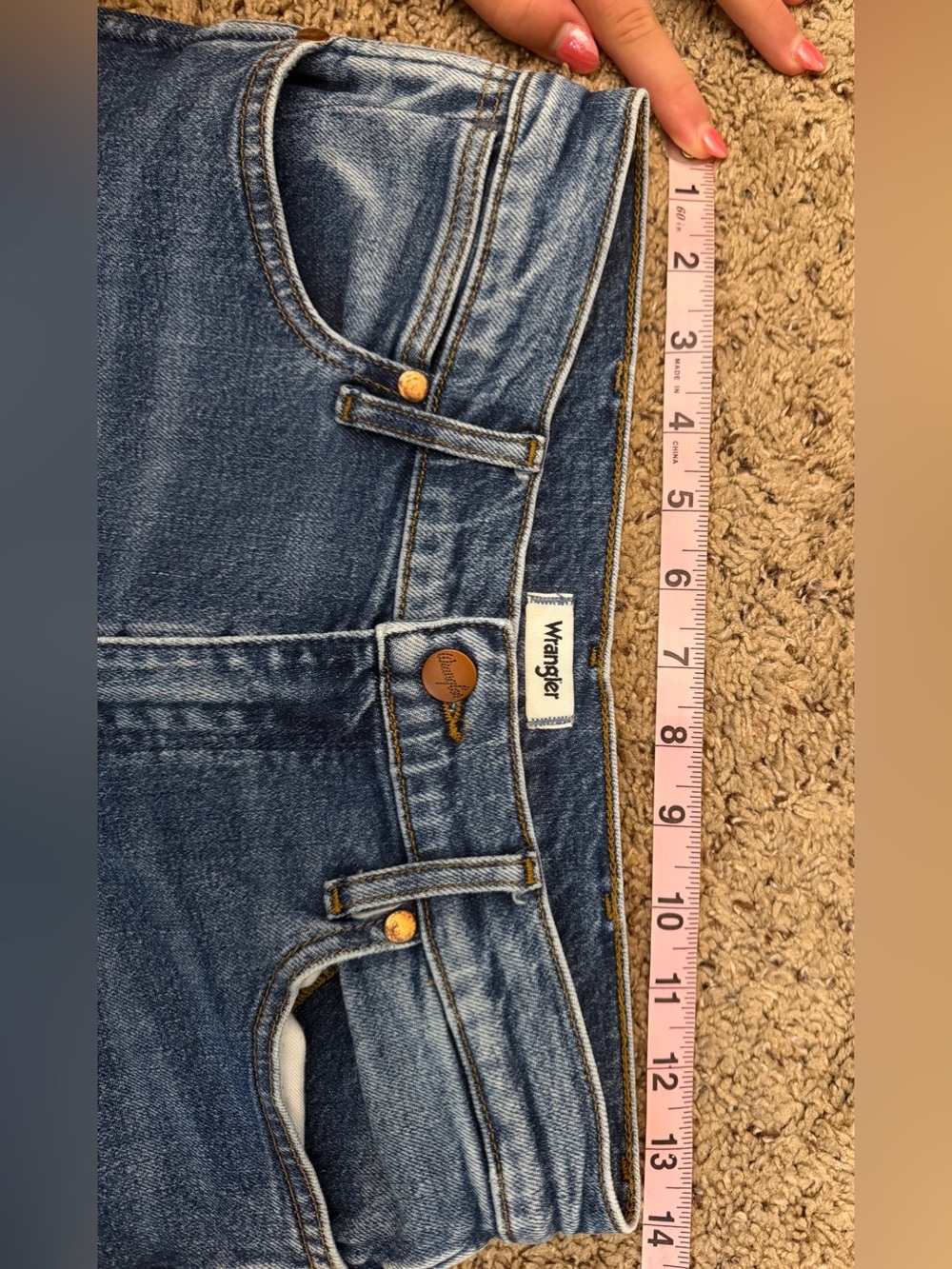 Wrangler Blue Ankle Crop Jeans - Picture 6 of 8